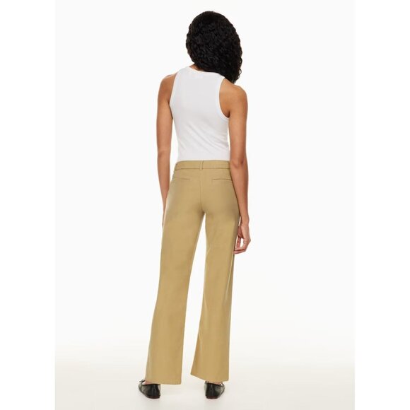 Aritzia WILFRED FREE Como Black Cotton Sateen Low Rise Chino Pants, Size 4 - Picture 12 of 13